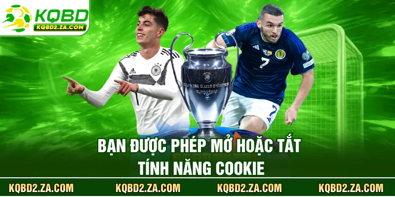 Bạn được phép mở hoặc tắt tính năng cookie